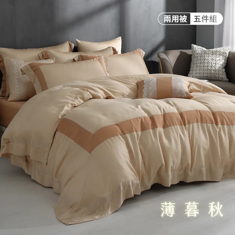 [Recommendation for coolness in summer 2024] British luxury fashion series. 1000 woven tencel bed bag five piece set