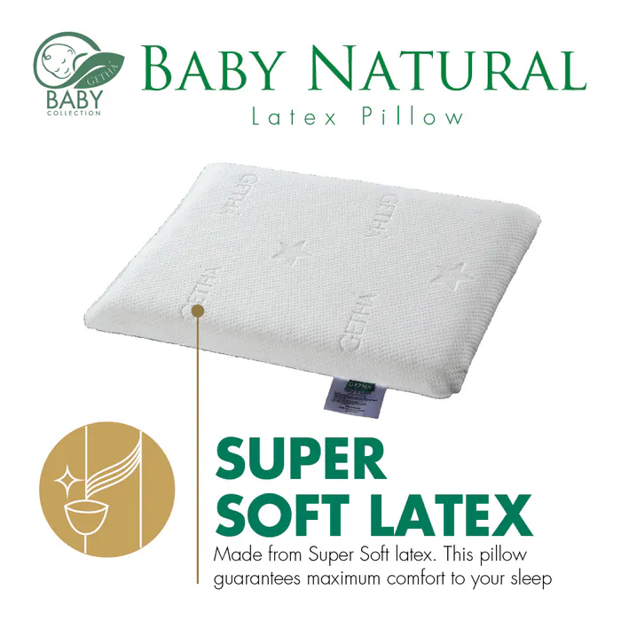 [Suitable for 6 months and above] Baby Latex Flat Pillow