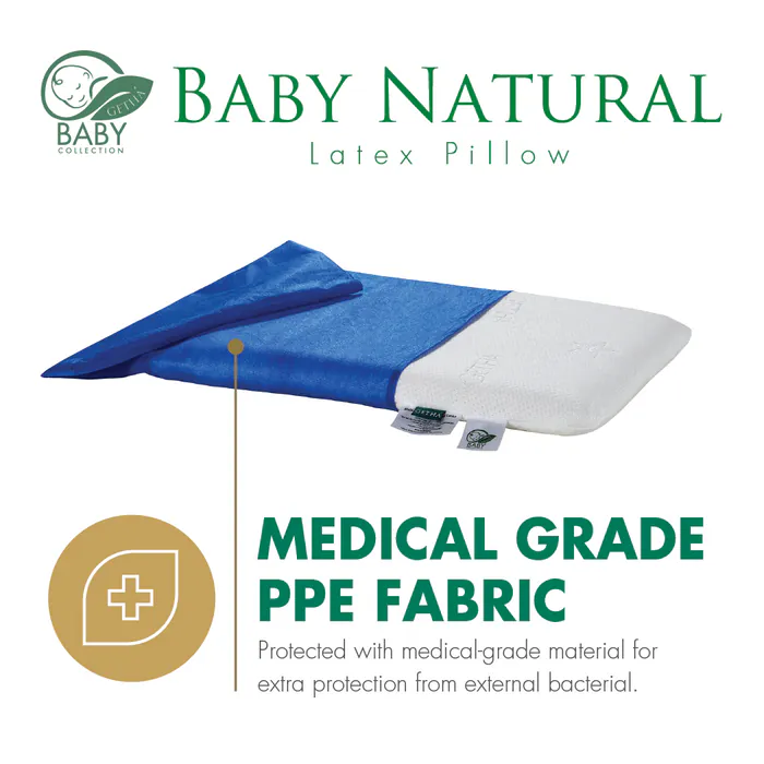 [Suitable for 6 months and above] Baby Latex Flat Pillow