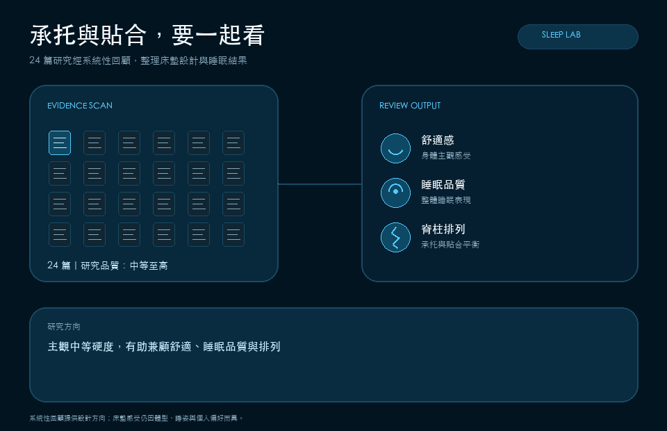 科技動畫：承托、貼合與睡眠品質研究方向